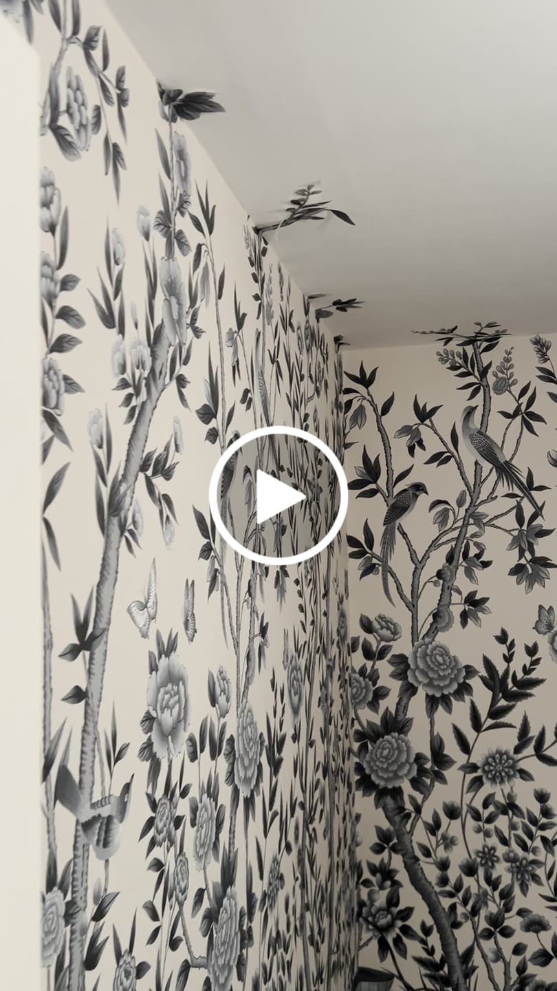 Customer video review of Cherbourg Chinoiserie Mural Wallpaper