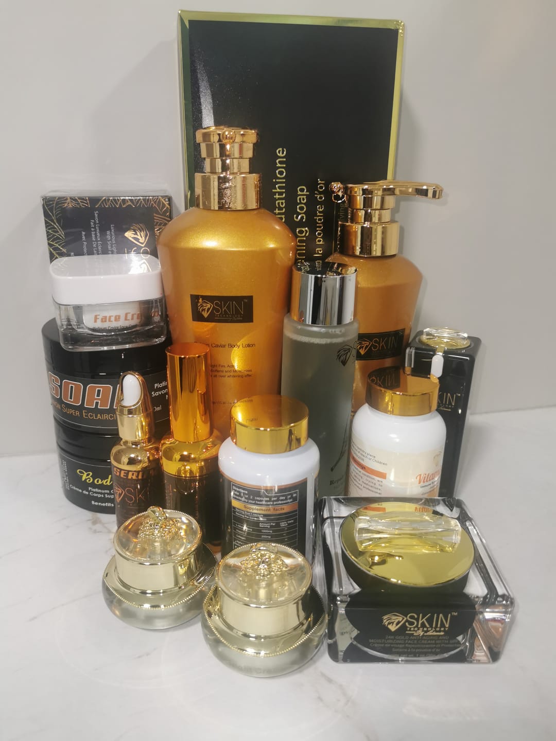 Customer photo review of Premium Skin Whitening Body Lotion with Glutathione 500 ML