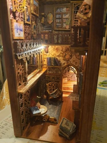 Customer photo review of DIY Book Nook Kit - Eternal Bookstore