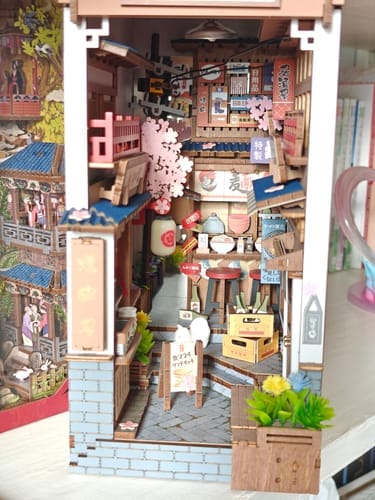 Customer photo review of DIY Book Nook kit - Sakura Densya