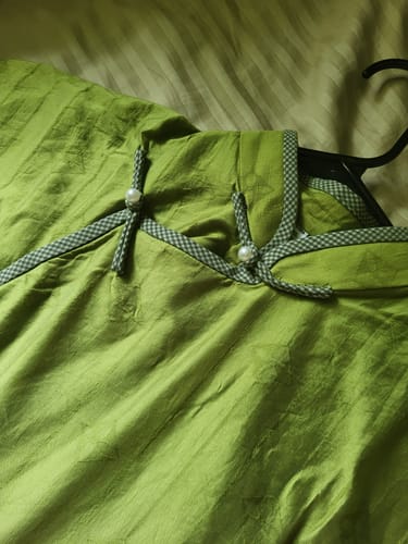 Customer photo review of Clover 三叶草 1930s Inspired Daily Summer Tencel Qipao
