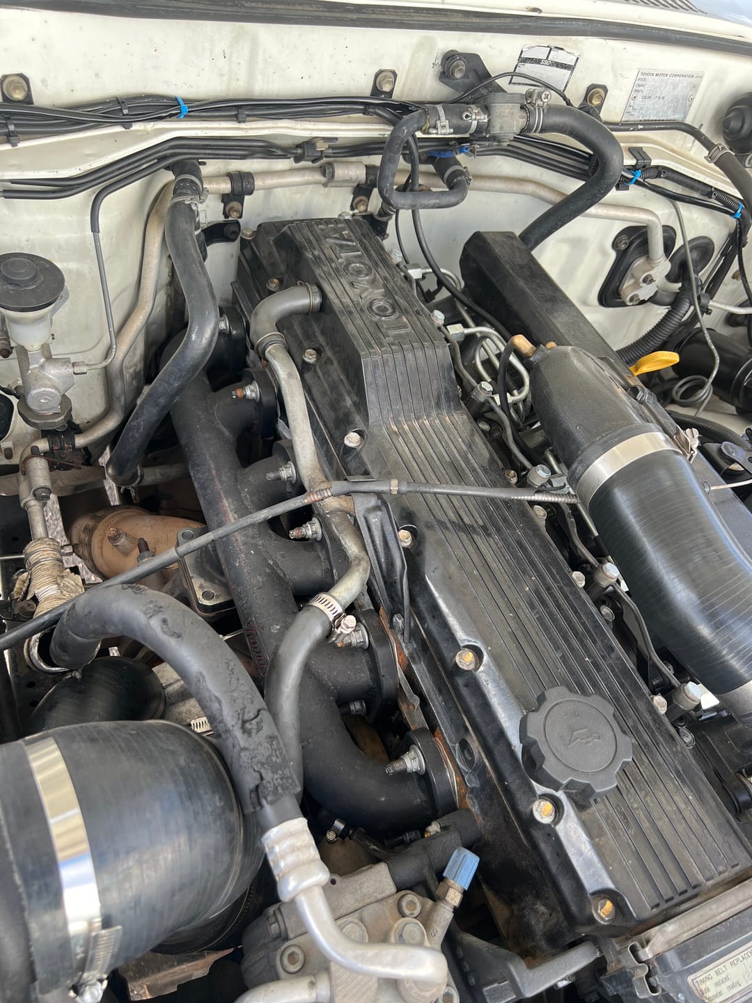 Customer photo review of Low Mount Manifold to suit Toyota 1HZ - CT26 Turbo Flange