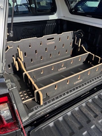 Customer photo review of Ute Tray Storage Divider - Toolbox & Drawer Alternative | LOKRA