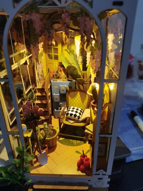 Customer photo review of DIY Book Nook kit - Greenhouse