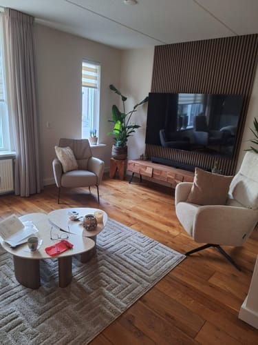 Customer photo review of Salontafel Sumi - Japandi - Organisch - Keramisch Travertin - Set van 2