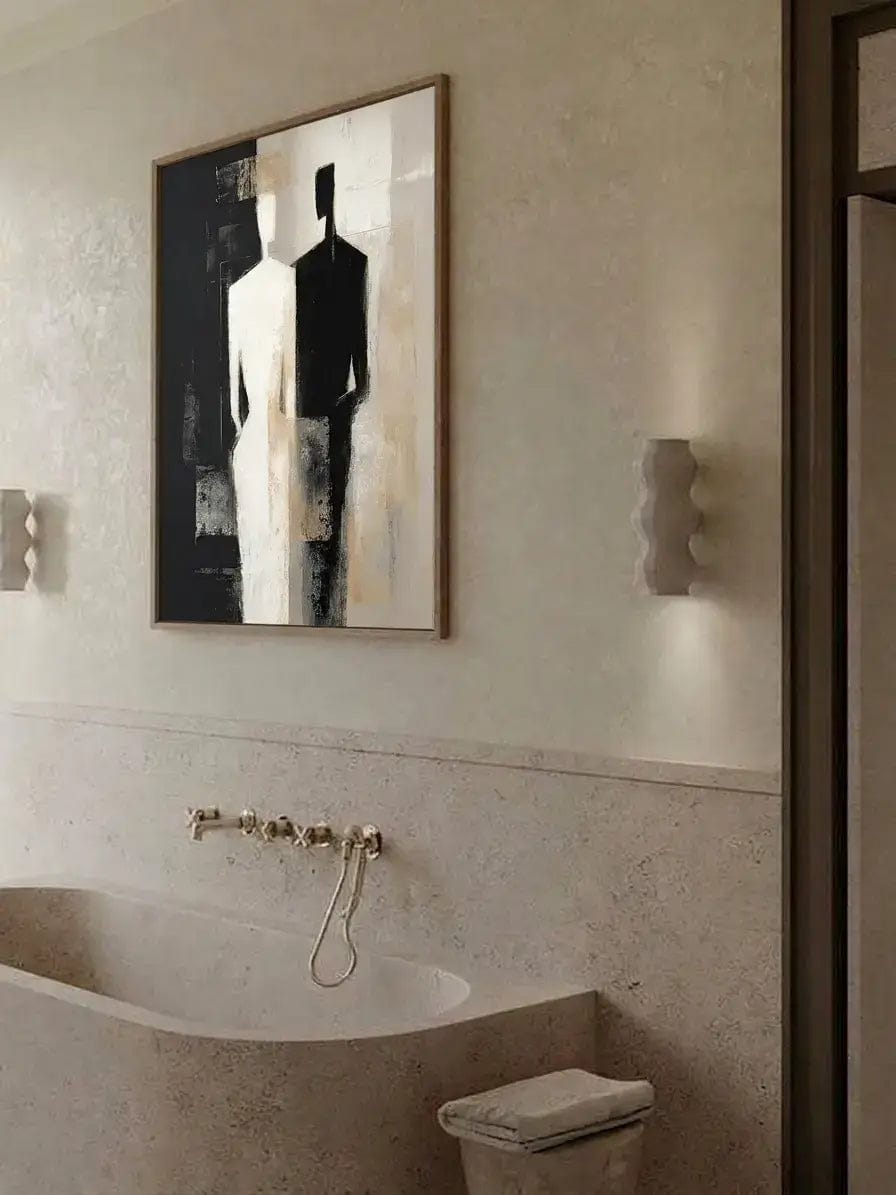 Customer photo review of Minimalist Figure Painting #ZRV008