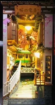 Customer photo review of DIY Book Nook kit - Sakura Densya