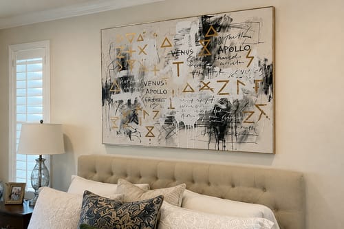 Customer review photo for Abstract Graffiti Art #CSQ056