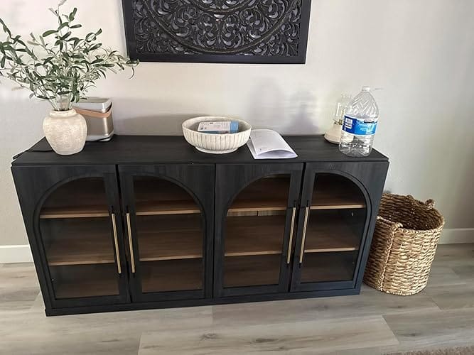 Customer photo review of Jagger 65" Glass Door Sideboard