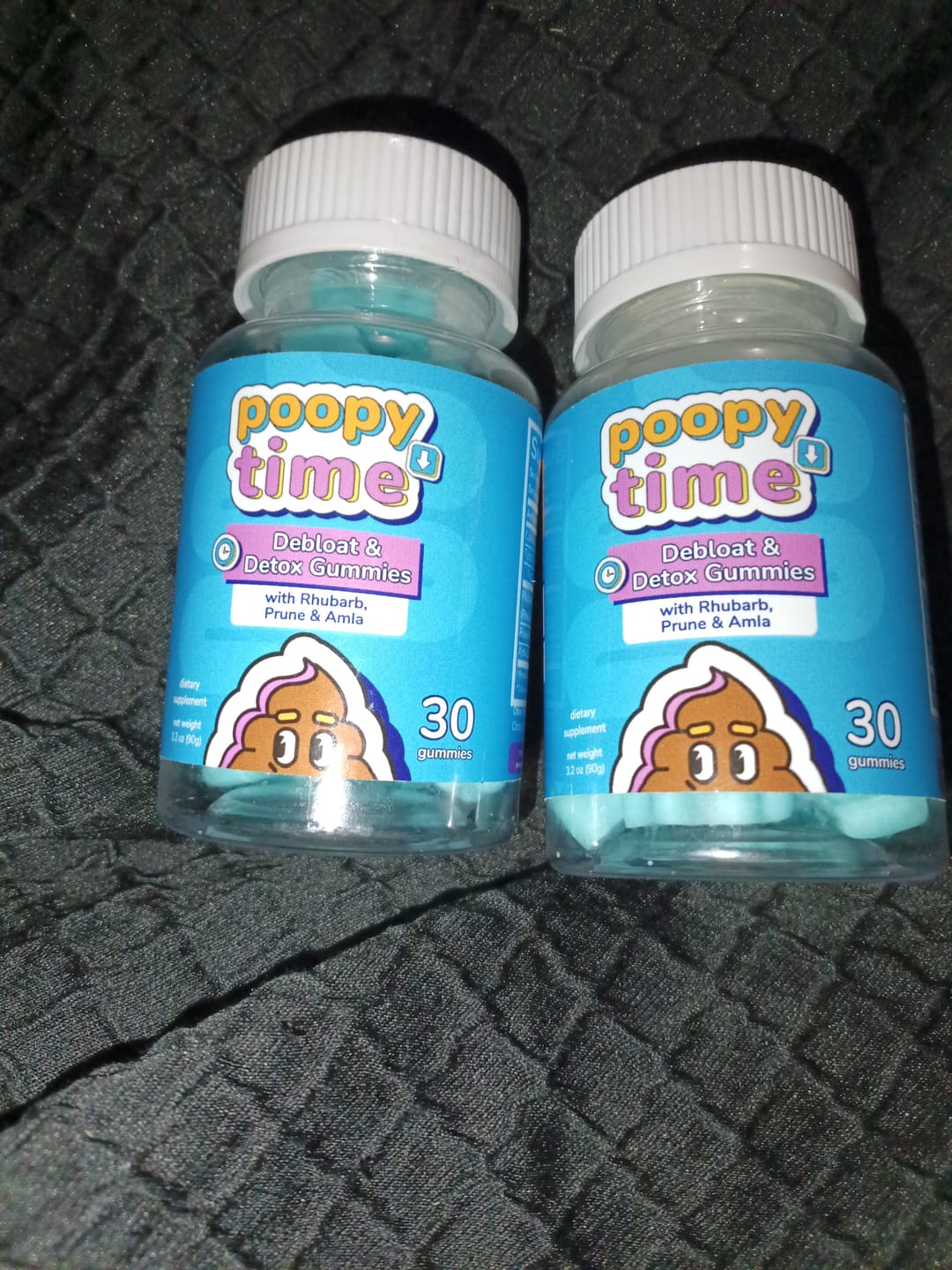 Customer photo review of Poopy Time Debloat & Detox Gummies