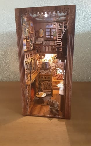 Customer photo review of DIY Book Nook Kit - Eternal Bookstore