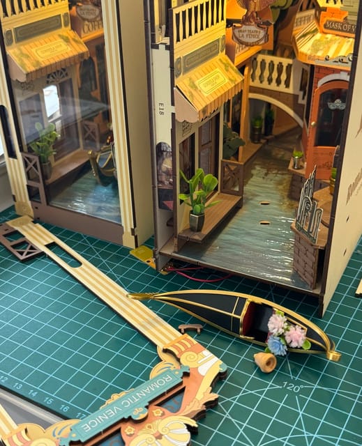 Customer photo review of DIY Book Nook kit - Romantic Venice