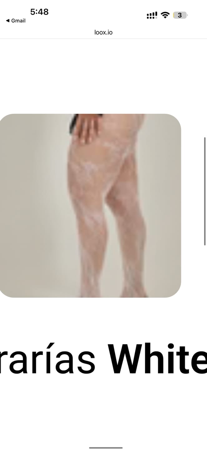 Customer photo review of White Fishnets