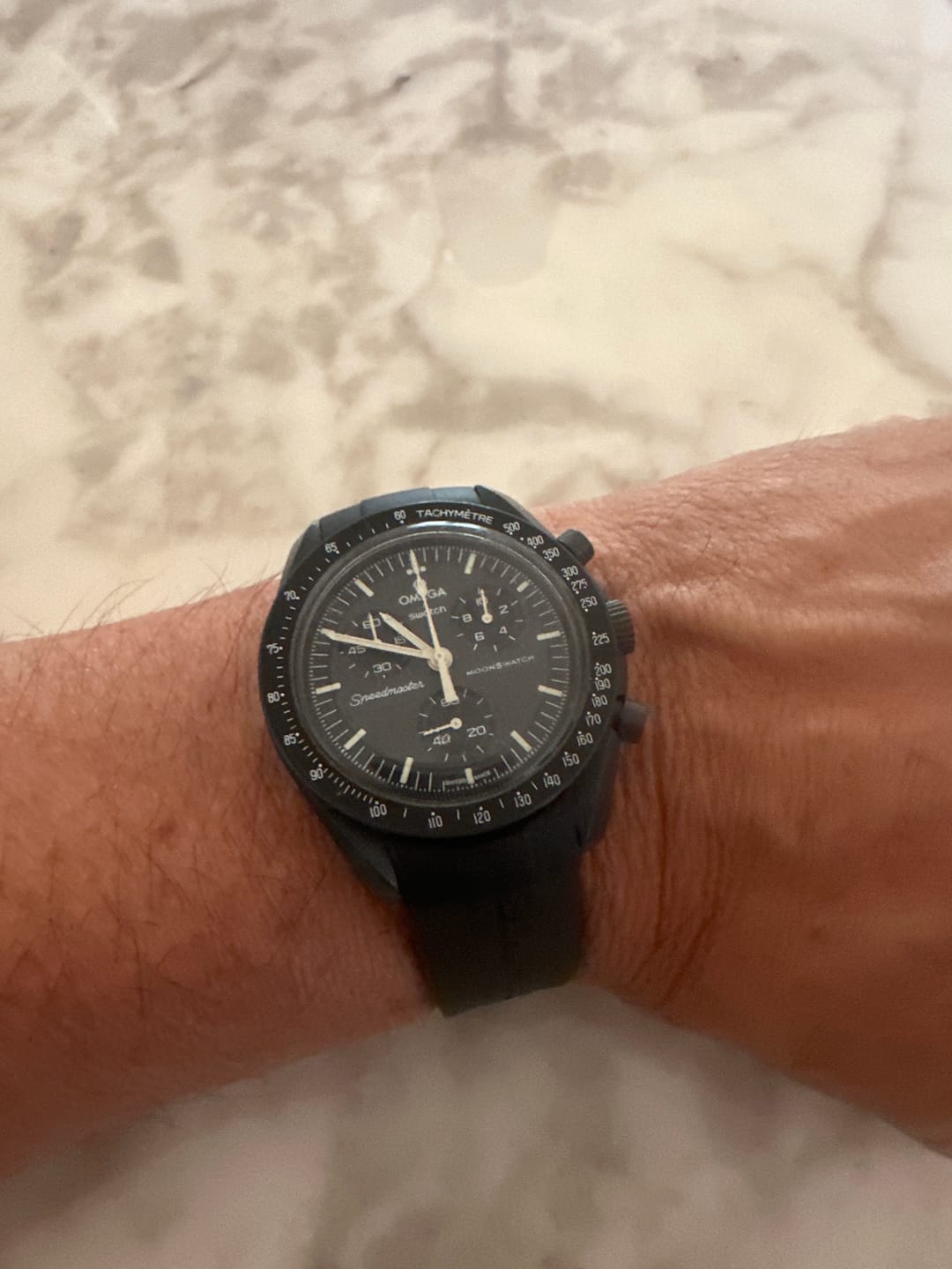 Customer photo review of Bracelet Moonswatch - Jaune