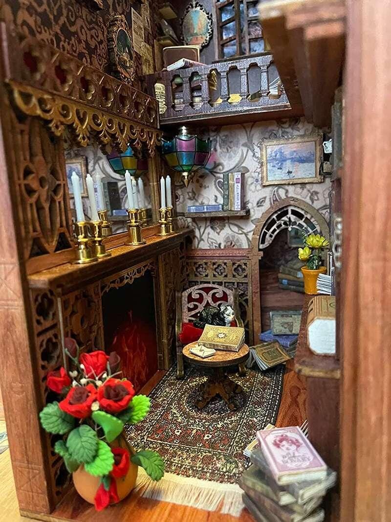 Customer photo review of DIY Book Nook Kit - Eternal Bookstore