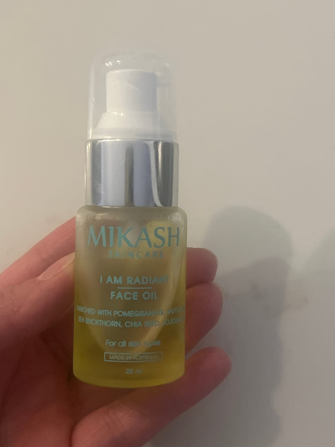 Customer photo review of I Am Radiant Face Oil