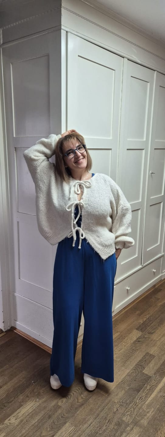 Customer photo review of Oversized Cardigan mit Schleifen