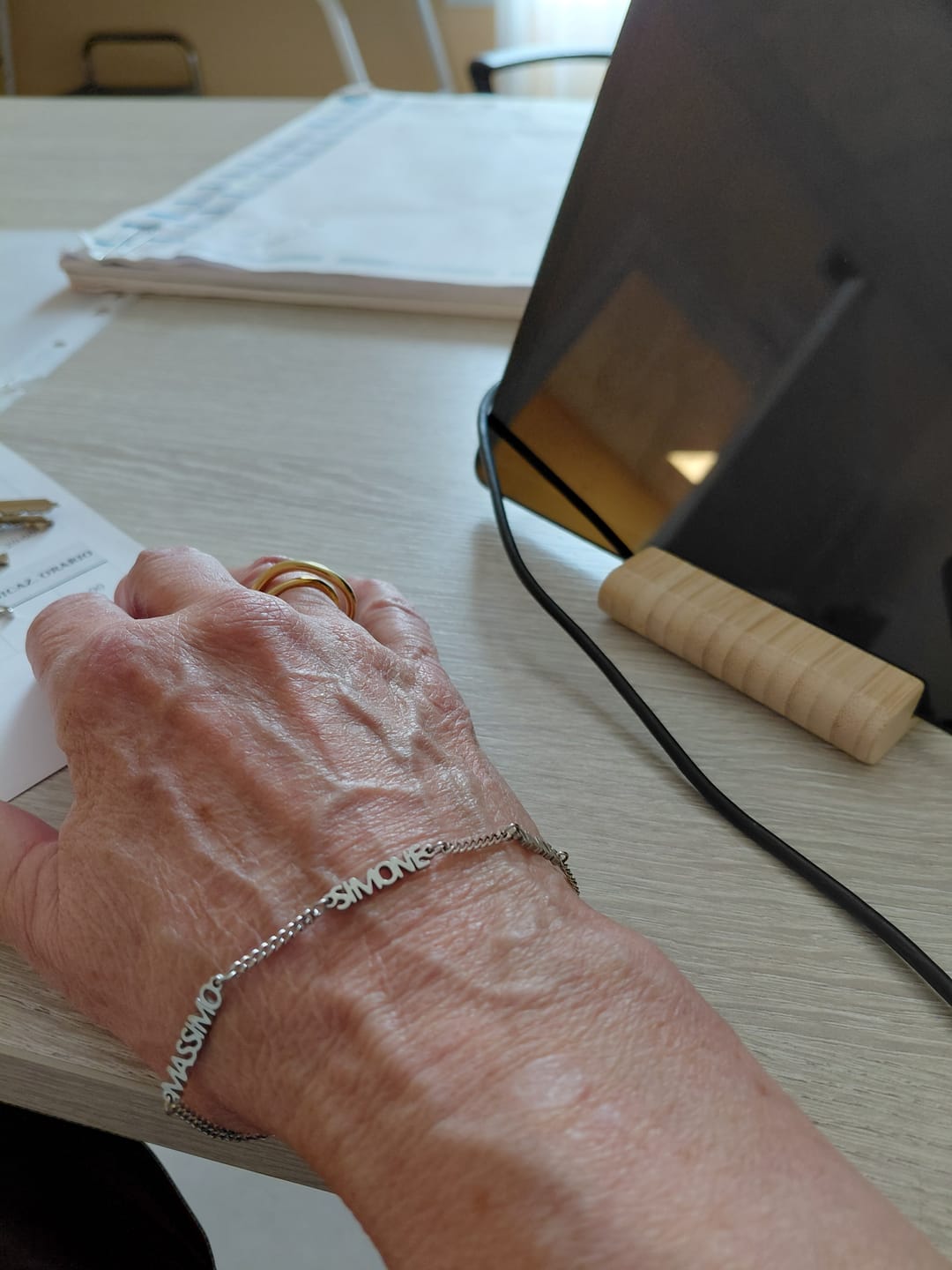 Customer photo review of Bracciale personalizzato con nome