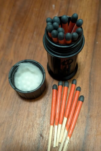 Customer photo review of Grab & Go Fire Starter Kit