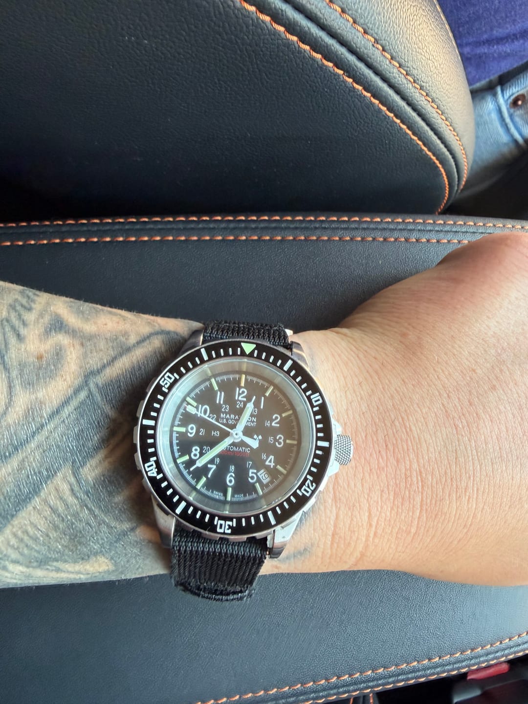 Customer photo review of Glomar Explorer - Hook And Loop Watch Strap