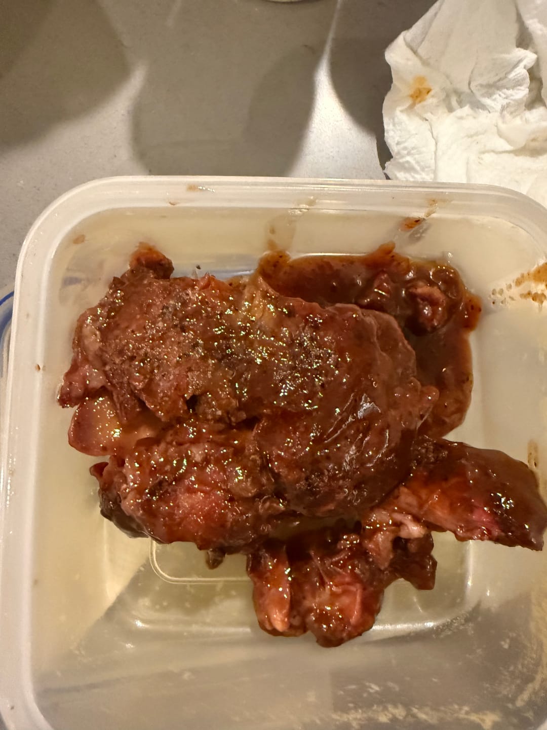Customer photo review of True 'Candy Red' Oxtail Softballs