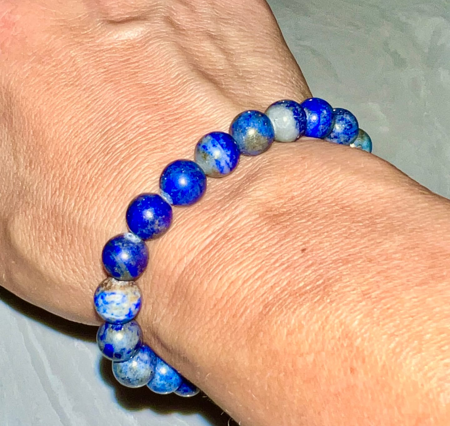 Customer photo review of Lapis Lazuli Bracelet
