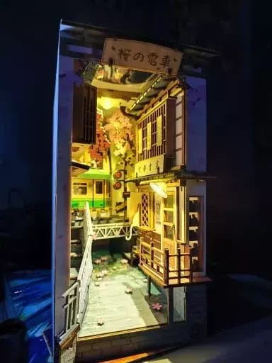 Customer photo review of DIY Book Nook kit - Sakura Densya
