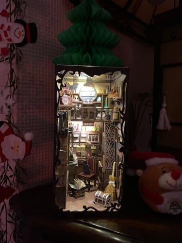 Customer photo review of DIY Book Nook Kit - Wonder Library