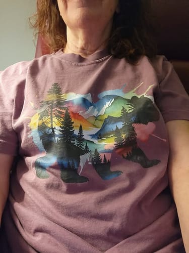Customer photo review of Mystical Bear Premium Tee