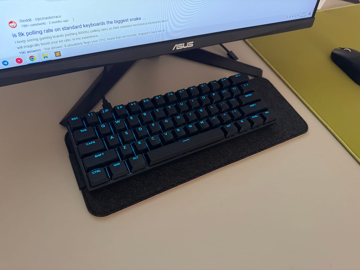 Customer photo review of GWANG Klavye Matı