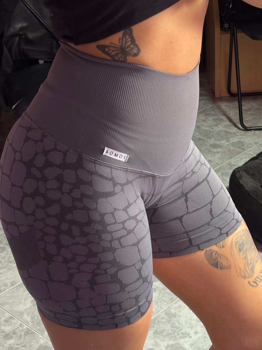 Customer photo review of Shorts All-up Cocco Grigio Ira