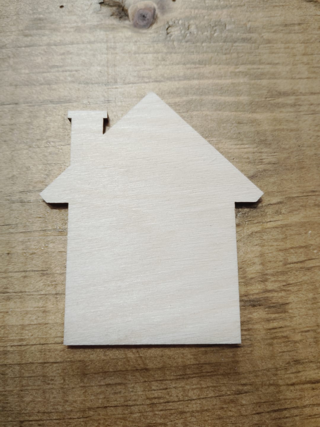 Customer photo review of Unfinished Wood House Shape - Craft - up to 46" DIY