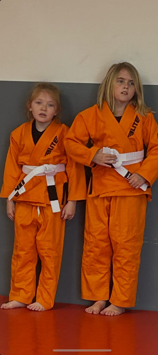 Customer photo review of Core Orange Brazilian Jiu Jitsu Kids BJJ Gi