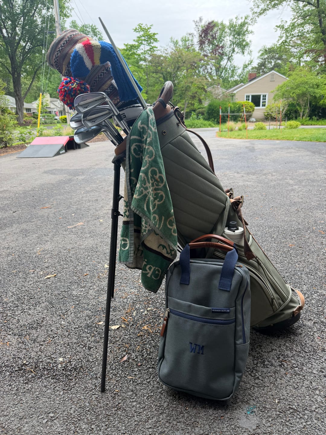 Customer photo review of Savannah Golf Shoe Bag