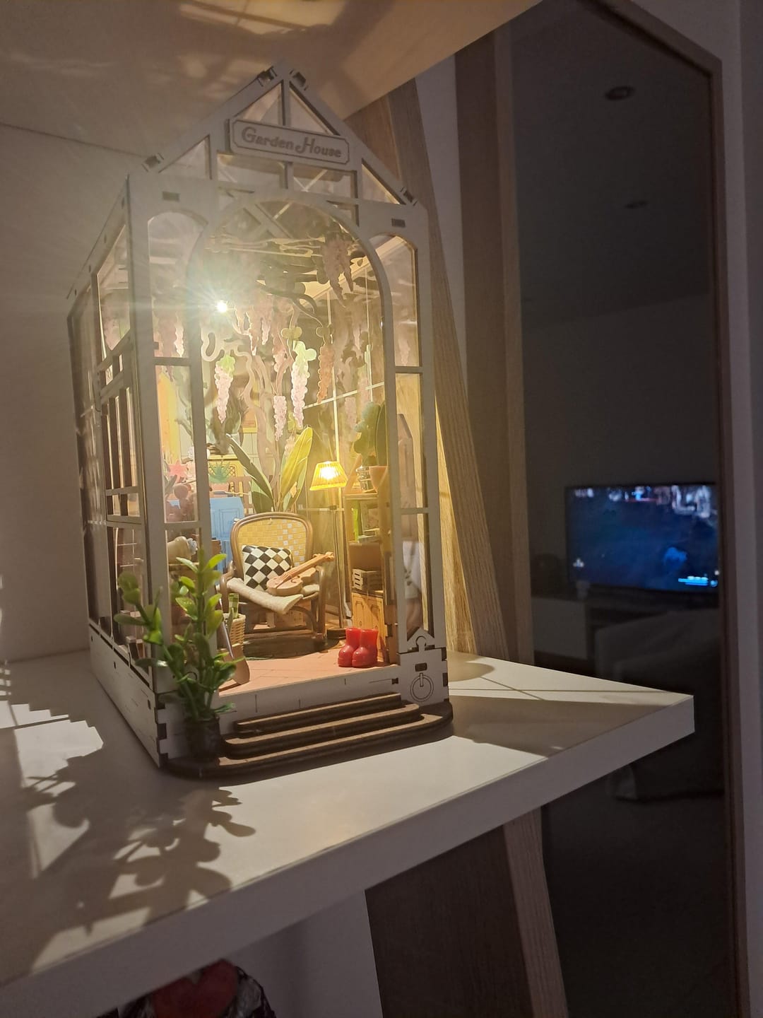 Customer photo review of DIY Book Nook kit - Greenhouse