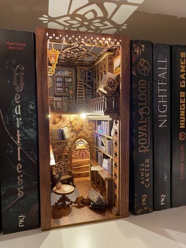 Customer photo review of DIY Book Nook Kit - Eternal Bookstore