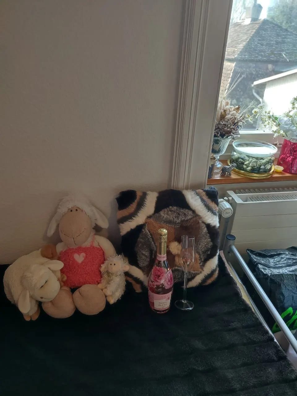 Customer photo review of Belle's Crystal Rose Glass