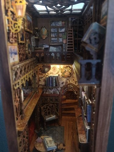 Customer photo review of DIY Book Nook Kit - Eternal Bookstore