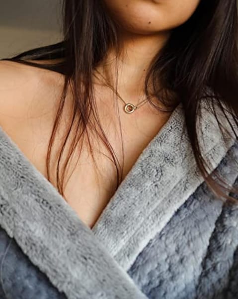 Customer photo review of Gold Unity Ring Necklace