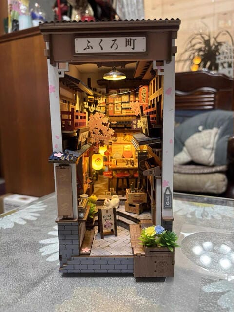 Customer photo review of DIY Book Nook kit - Sakura Wine Alley