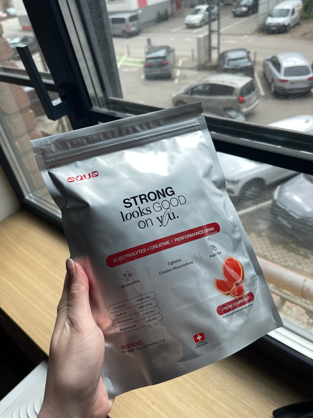 Customer photo review of Greipfrutų skonio elektrolitų gėrimas + Kreatinas