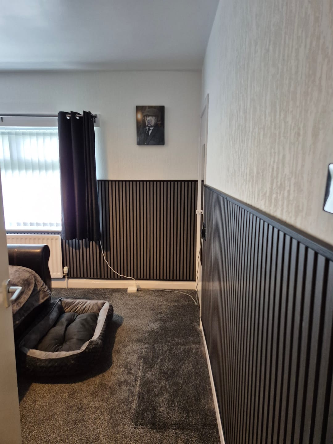 Customer photo review of Premium Acoustic Wall Panels - Dark Grey
