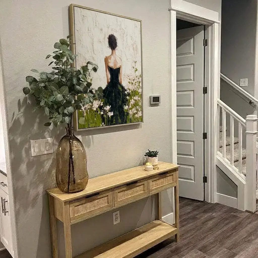 Customer photo review of Impressionist Lady in Black Gown
