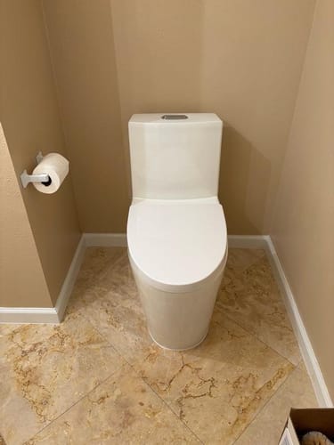 Customer photo review of Oland - Floor-Mounted Elongated Includes Seat Heating Installation Type Floor Mounted Smart Toilet