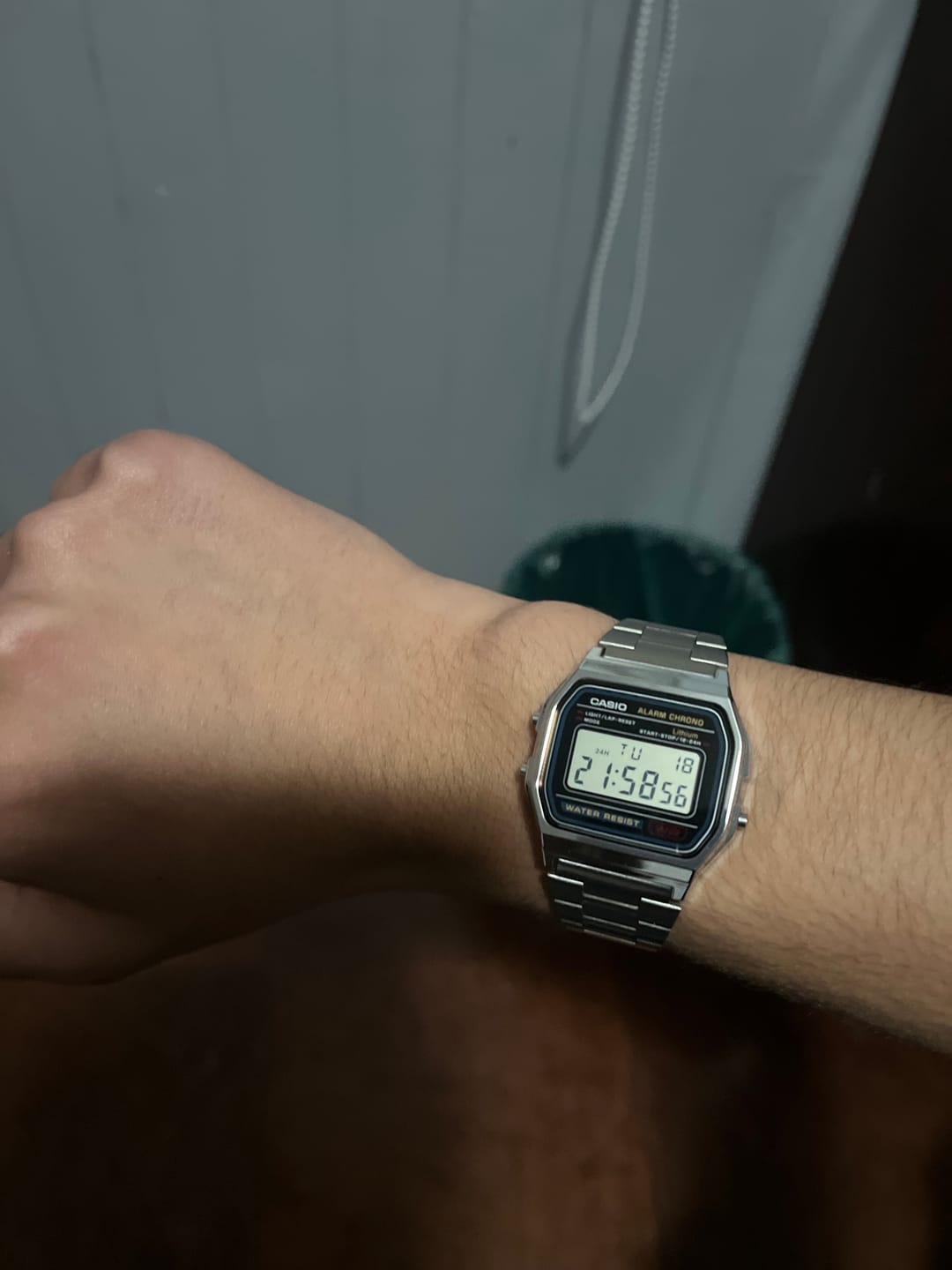Customer photo review of Reloj Casio Vintage A158WA-1DF Azul/Plateado