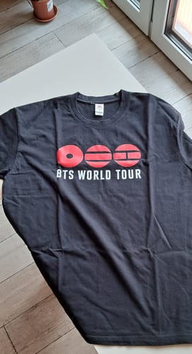 Customer photo review of BTS ARIRANG Signature Cotton Washed T-Shirt