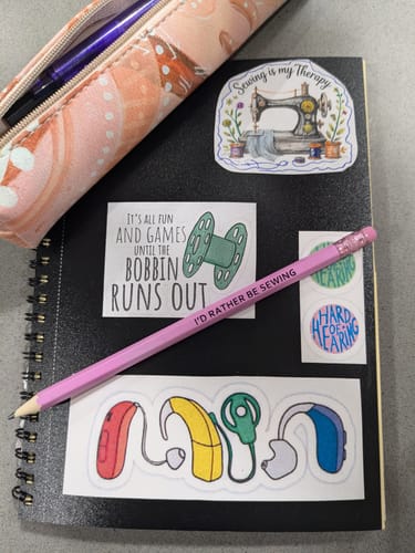 Customer photo review of KATM Sewing Themed Pencils | Pack of 6 HB Pencils