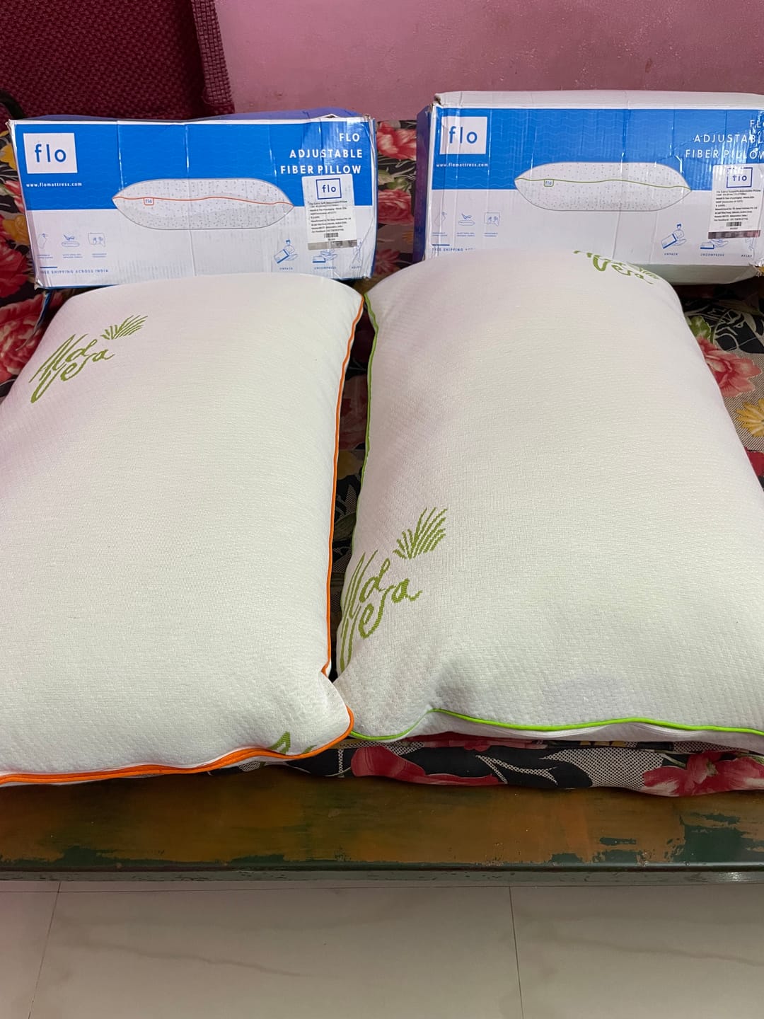 Customer photo review of Flo Adjustable Pillow (Fibre)