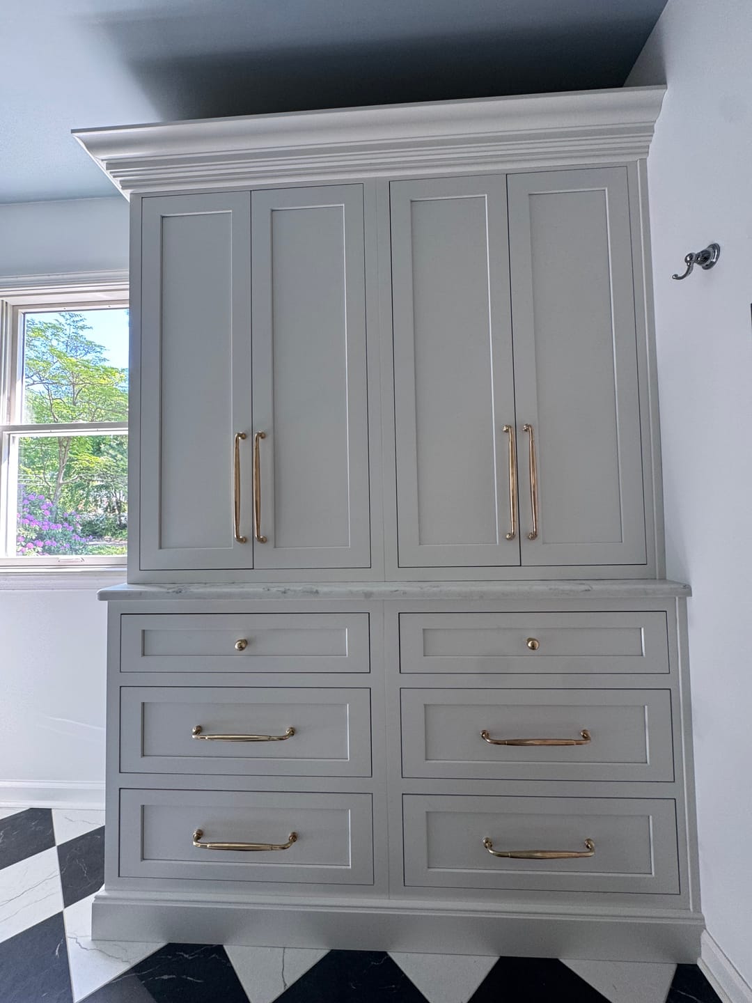 Customer photo review of Classic Cabinet Pulls - Unlacquered Brass Polished