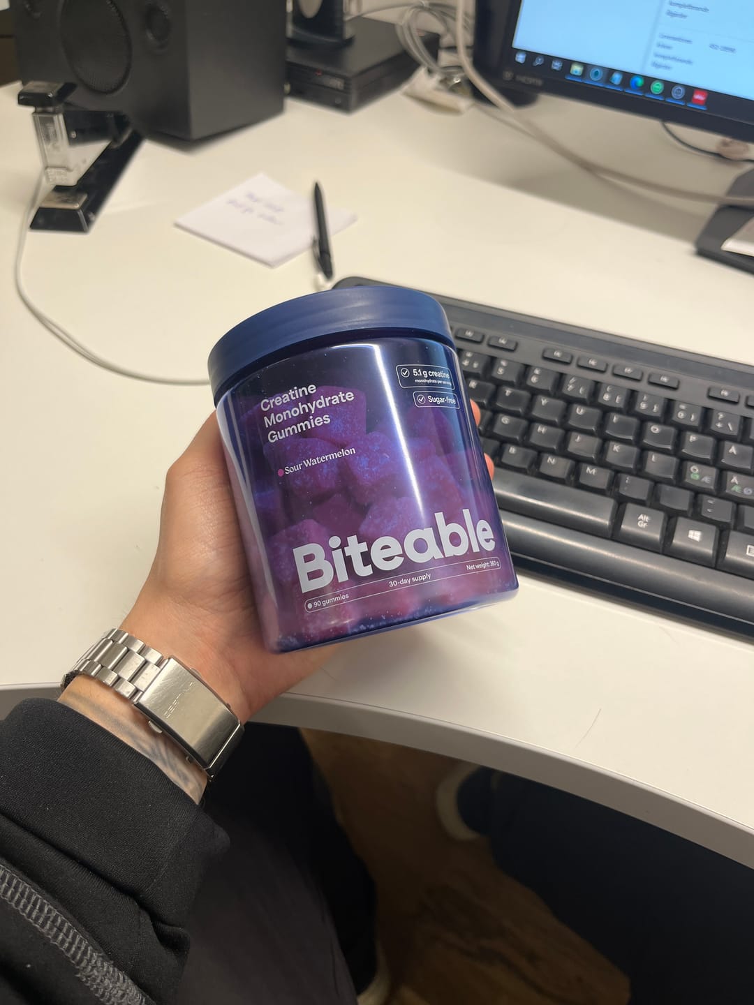 Customer photo review of Creatine Monohydrate Gummies